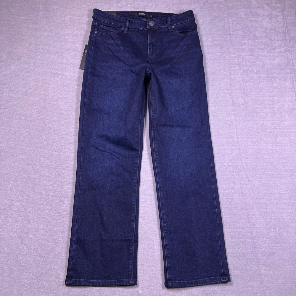 NWT Hudson Straight Leg Stretch Jeans Womens Size 10/30 Obscurity Dark Wash Blue
